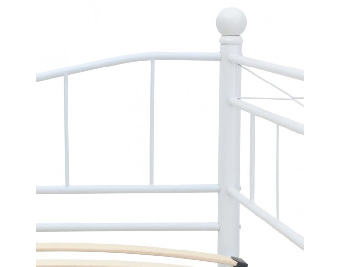 Sonata Рамка за легло, бяла, стомана, 180x200/90x200 см