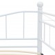 Sonata Рамка за легло, бяла, стомана, 180x200/90x200 см