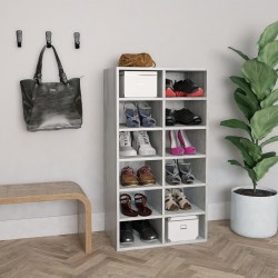 Sonata Стелаж за обувки, бетонно сив, 54x34x100 см, ПДЧ - Антре