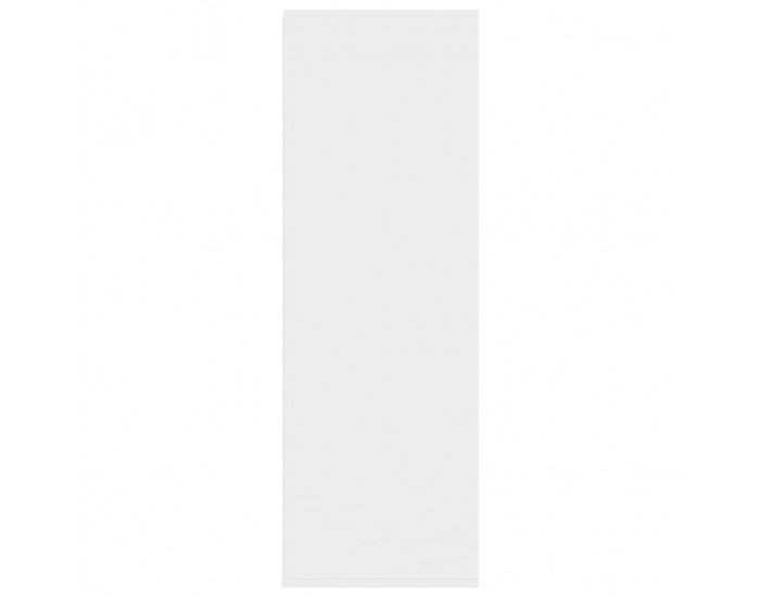 Sonata Стелаж за обувки, бял гланц, 54x34x100 см, ПДЧ