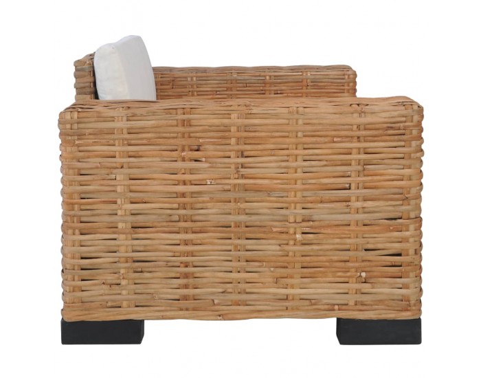 Sonata Комплект дивани с възглавници, 3 части, естествен ратан