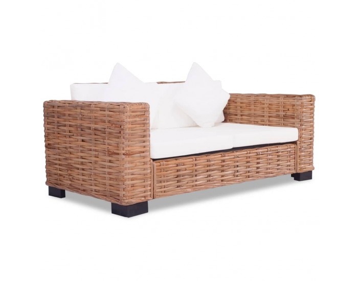 Sonata Комплект дивани с възглавници, 3 части, естествен ратан