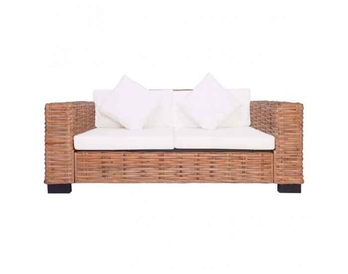 Sonata Комплект дивани с възглавници, 3 части, естествен ратан