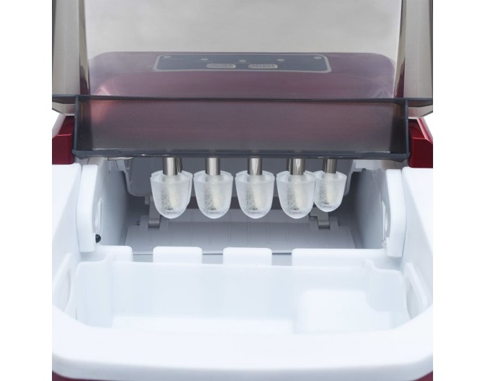 Sonata Ледогенератор, червен, 1,4 л, 15 кг/24 часа