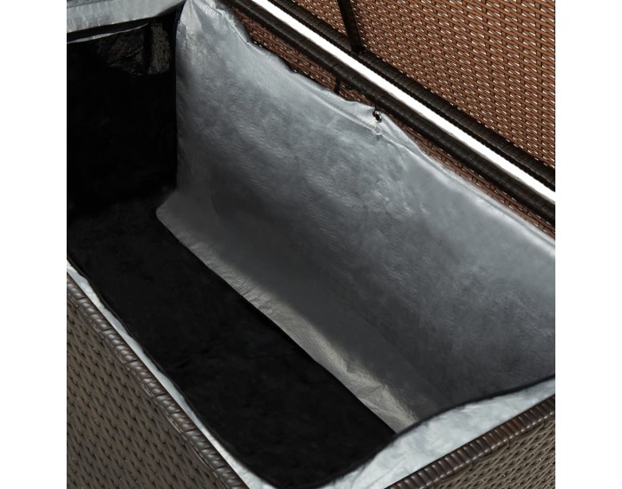 Sonata Градински сандък за съхранение, полиратан, 100x50x50 см, кафяв Sonata Градински сандък за съхранение, полиратан, 100x50x50 см, кафяв