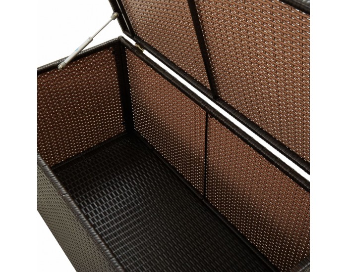 Sonata Градински сандък за съхранение, полиратан, 100x50x50 см, кафяв Sonata Градински сандък за съхранение, полиратан, 100x50x50 см, кафяв