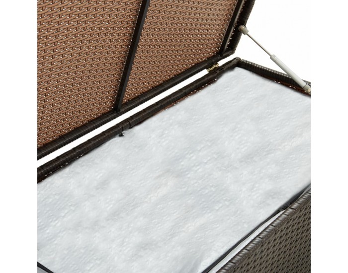 Sonata Градински сандък за съхранение, полиратан, 100x50x50 см, кафяв Sonata Градински сандък за съхранение, полиратан, 100x50x50 см, кафяв