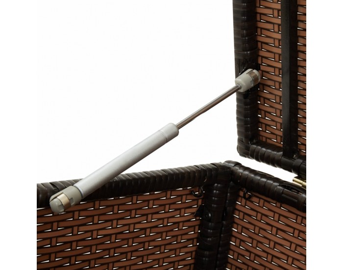 Sonata Градински сандък за съхранение, полиратан, 100x50x50 см, кафяв Sonata Градински сандък за съхранение, полиратан, 100x50x50 см, кафяв