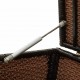 Sonata Градински сандък за съхранение, полиратан, 100x50x50 см, кафяв