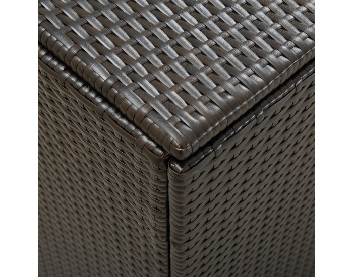 Sonata Градински сандък за съхранение, полиратан, 180x90x75 см, кафяв Sonata Градински сандък за съхранение, полиратан, 180x90x75 см, кафяв