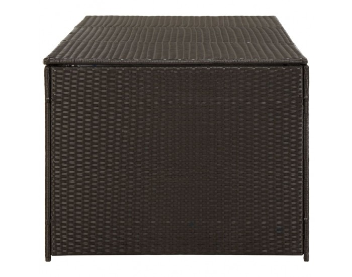 Sonata Градински сандък за съхранение, полиратан, 180x90x75 см, кафяв Sonata Градински сандък за съхранение, полиратан, 180x90x75 см, кафяв
