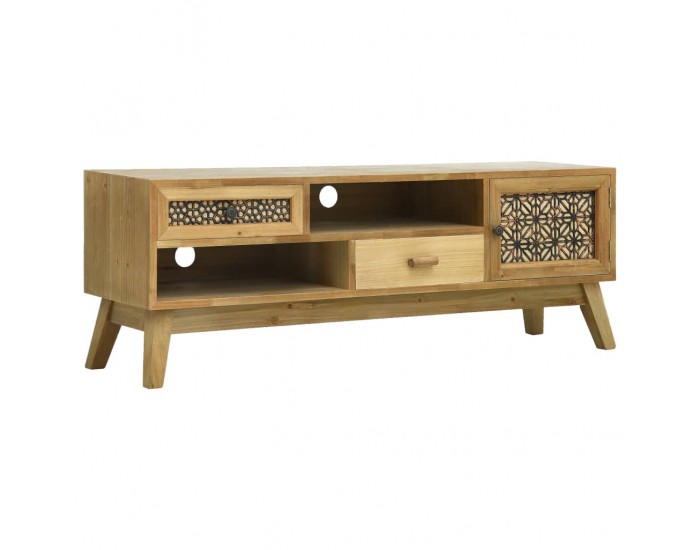 Sonata ТВ шкаф, дърворезба, кафяв, 120x30x42 см, дърво