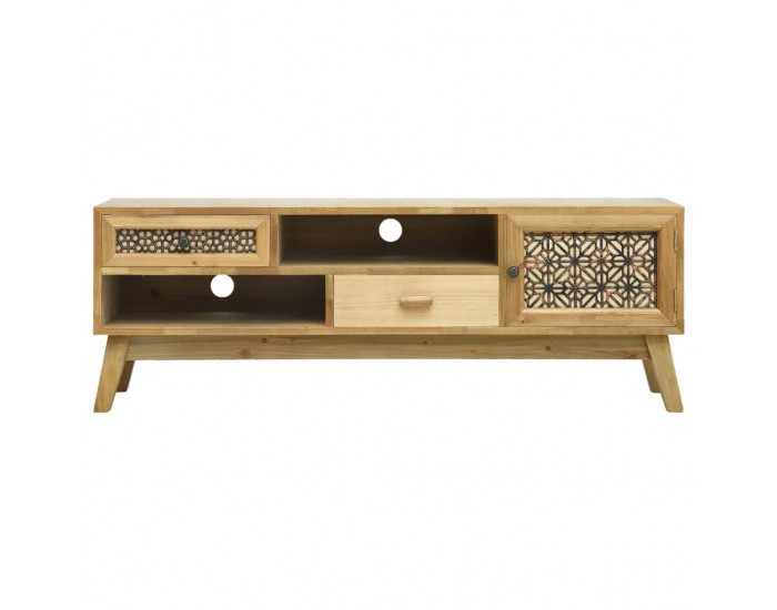 Sonata ТВ шкаф, дърворезба, кафяв, 120x30x42 см, дърво