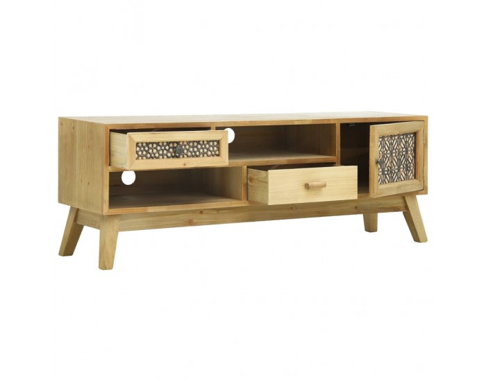 Sonata ТВ шкаф, дърворезба, кафяв, 120x30x42 см, дърво