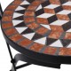 Sonata Мозаечни бистро столове, 2 бр, кафяви, керамика