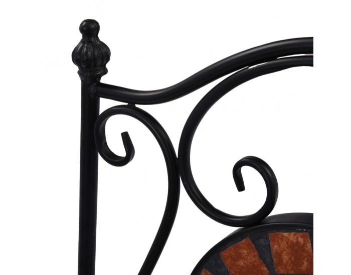 Sonata Мозаечни бистро столове, 2 бр, кафяви, керамика Sonata Мозаечни бистро столове, 2 бр, кафяви, керамика