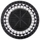 Sonata Мозаечна маса с огнище, черно и бяло, 68 см, керамика