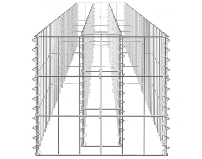 Sonata Габион повдигната леха, поцинкована стомана, 270x30x30 cм