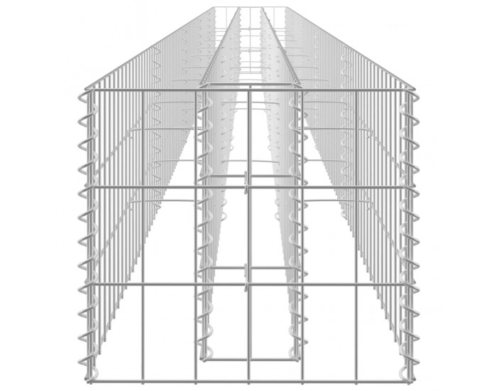Sonata Габион повдигната леха, поцинкована стомана, 450x30x30 cм