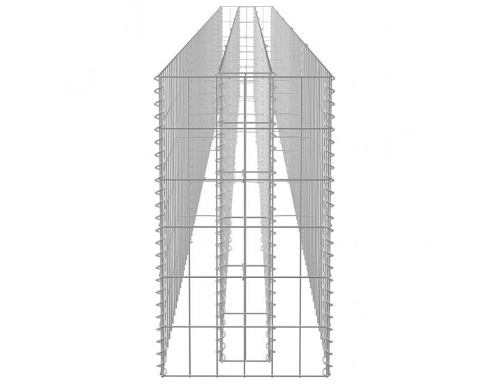 Sonata Габион повдигната леха, поцинкована стомана, 450x30x60 cм
