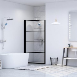 Sonata Врата за душ, закалено стъкло, 81x195 см, черна - Продукти за баня и WC