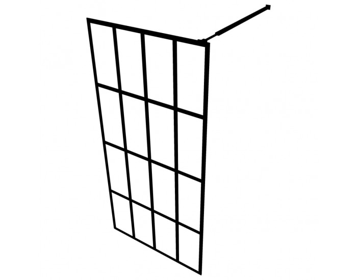 Sonata Параван за баня, закалено стъкло, 118x190 см