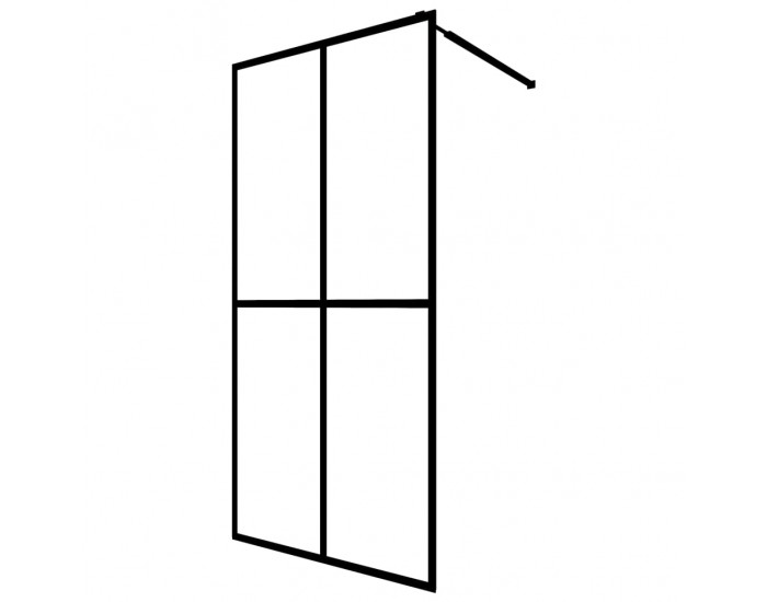 Sonata Параван за баня, закалено стъкло, 100x195 см