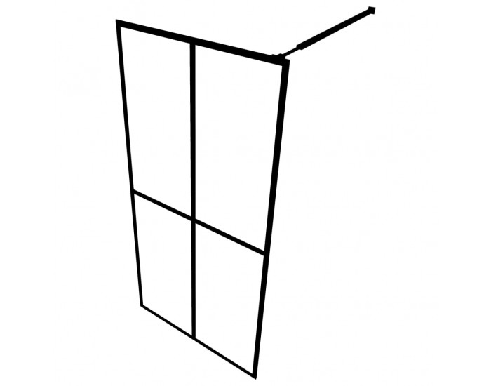 Sonata Параван за баня, закалено стъкло, 100x195 см