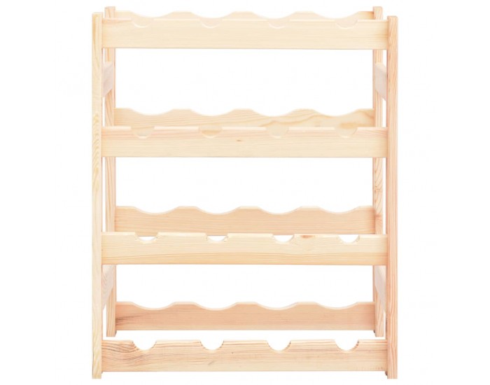 Sonata Стойка за вино за 16 бутилки, борова дървесина