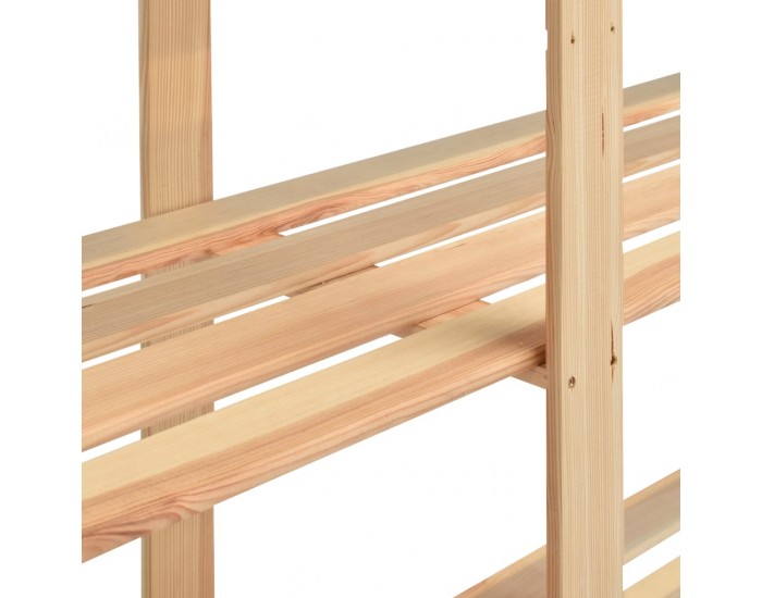 Sonata 5-етажен стелаж, 170x38x170 см, бор масив, 500 кг