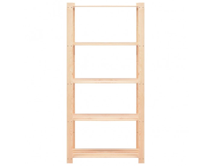 Sonata 5-етажен стелаж, 80x38x170 см, бор масив, 250 кг