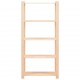 Sonata 5-етажен стелаж, 80x38x170 см, бор масив, 250 кг