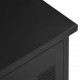 Sonata Бюро с чекмеджета, индустриално, черно, 120x55x75 см, стомана