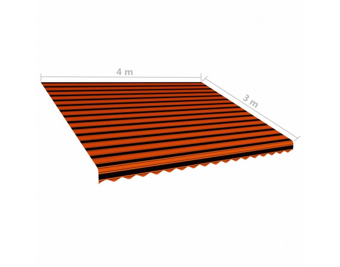 Sonata Платнище за тента и сенник, оранжево и кафяво, 400x300 см