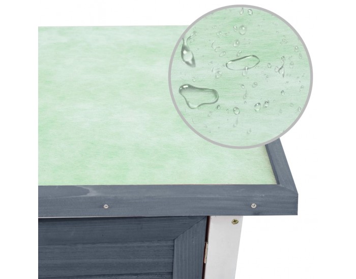 Sonata Външна клетка за зайци, 1 врата, сива, дърво