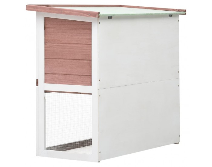 Sonata Външна клетка за зайци, 1 врата, кафява, дърво