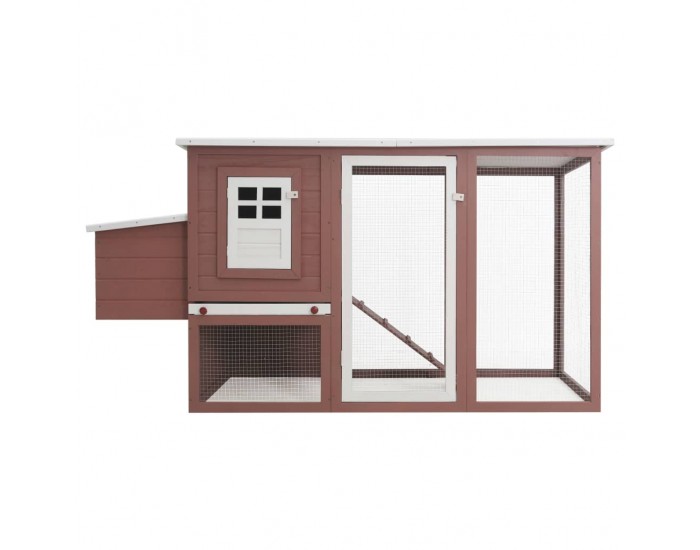 Sonata Кокошарник за открито с 1 отделение за яйца, кафяв, дървен