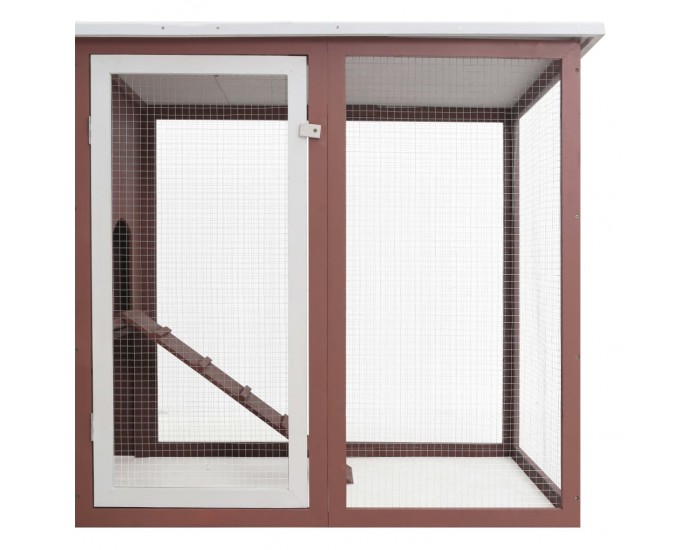 Sonata Кокошарник за открито с 1 отделение за яйца, кафяв, дървен