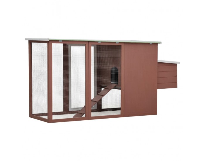 Sonata Кокошарник за открито с 1 отделение за яйца, кафяв, дървен