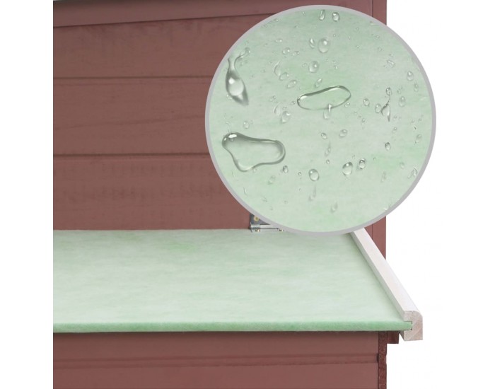 Sonata Кокошарник за открито с 1 отделение за яйца, кафяв, дървен