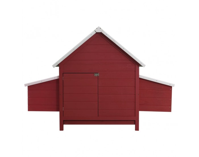 Sonata Птичарник/кокошарник, червен, 157x97x110 cм, дърво