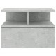 Sonata Нощно шкафче за стена, бетонно сиво, 40x31x27 см, ПДЧ