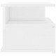Sonata Нощно шкафче за стена, силен бял гланц, 40x31x27 см, ПДЧ