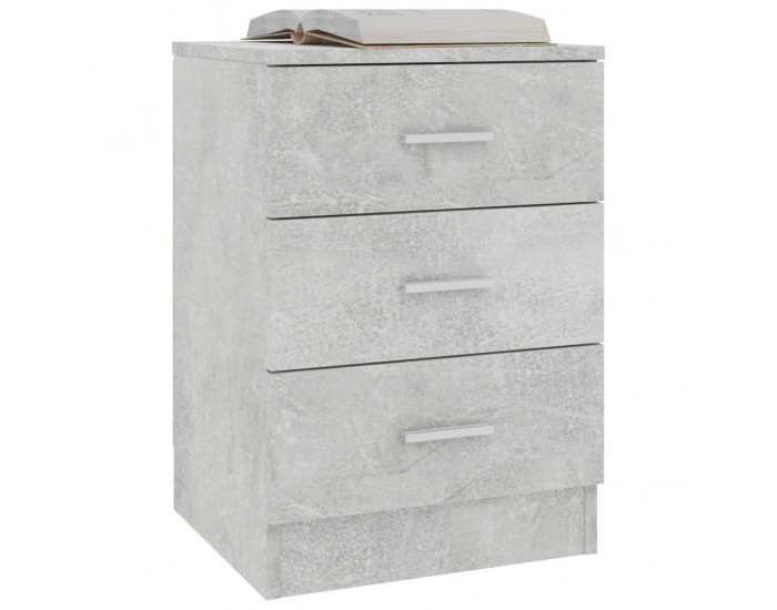 Sonata Нощно шкафче, бетонно сиво, 38x35x56 см, ПДЧ