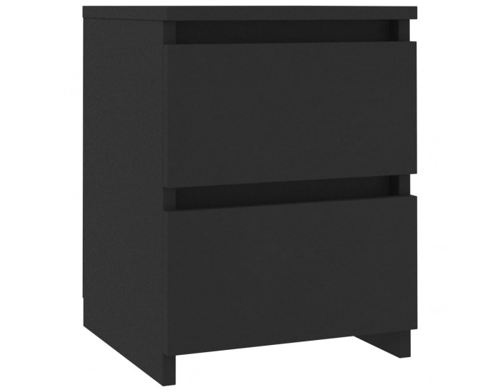 Sonata Нощно шкафче, черно, 30x30x40 см, ПДЧ