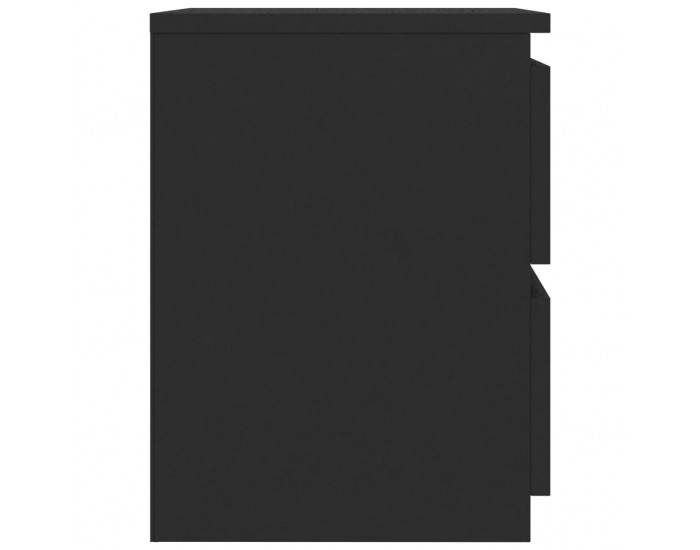 Sonata Нощни шкафчета, 2 бр, черни, 30x30x40 см, ПДЧ