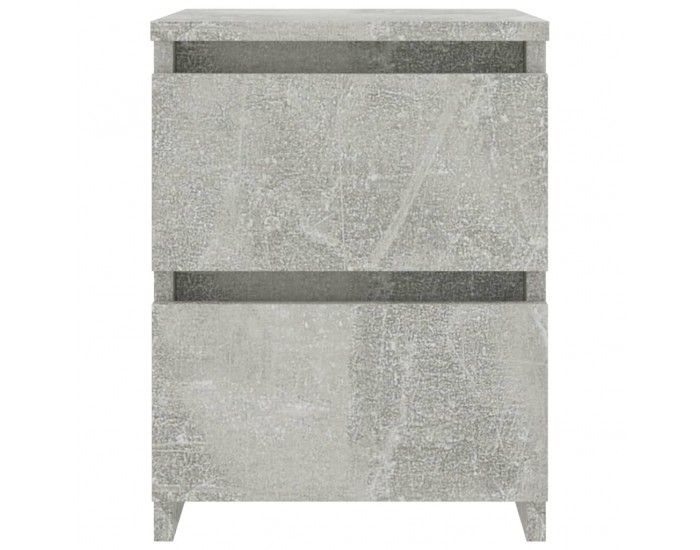 Sonata Нощни шкафчета, 2 бр, бетонно сиво, 30x30x40 см, ПДЧ