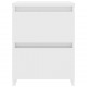 Sonata Нощно шкафче, бял силен гланц, 30x30x40 см, ПДЧ