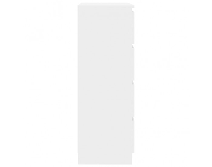 Sonata Бюфет, бял силен гланц, 60x35x98,5 см, ПДЧ