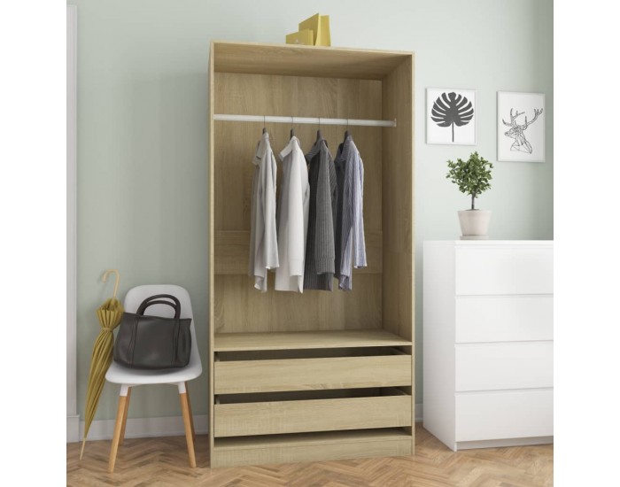 Sonata Гардероб, дъб сонома, 100x50x200 см, ПДЧ